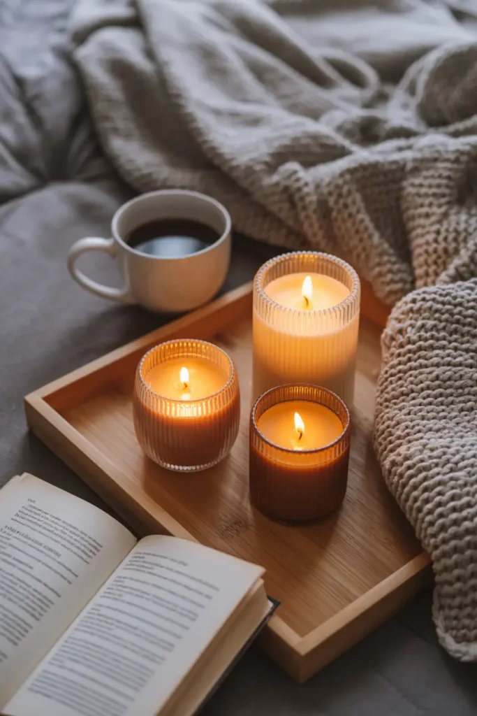 Fall candle gift set Thanksgiving