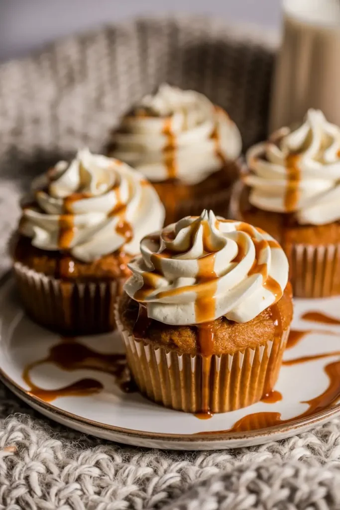 Fall pumpkin spice cupcakes