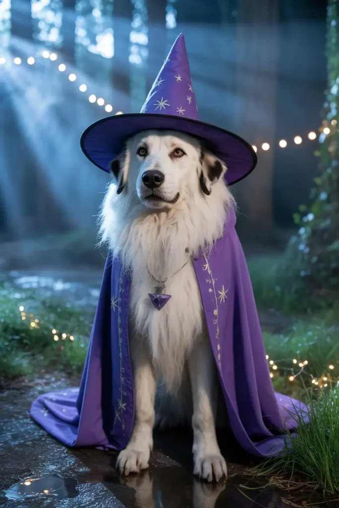 Giant breed dog wizard costume