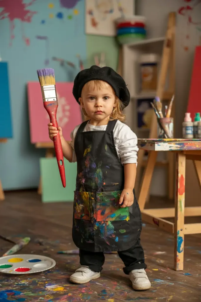 Kids artist costume painter
