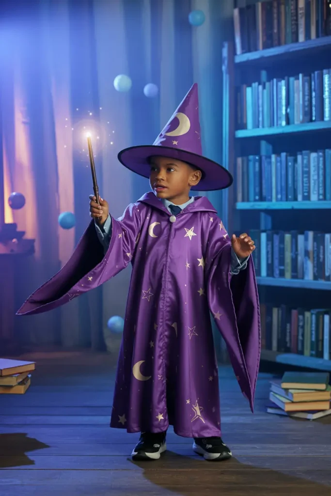 Kids wizard costume sorcerer