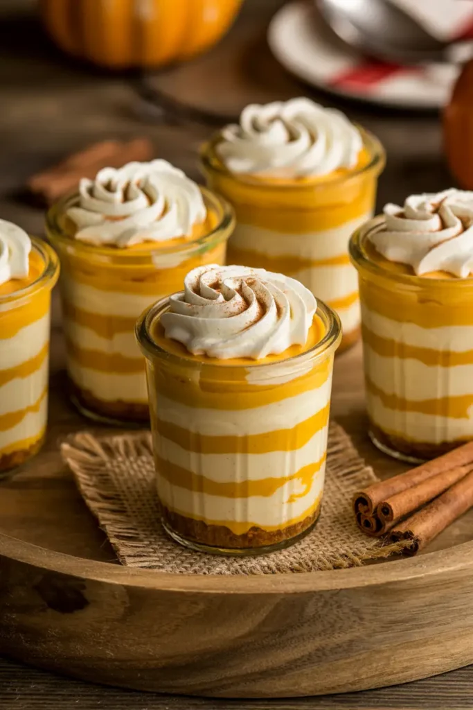 Mini Thanksgiving desserts