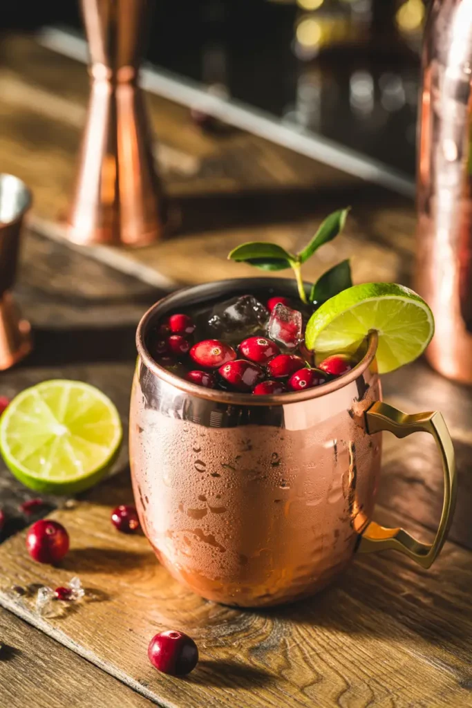 Non-alcoholic cranberry mule