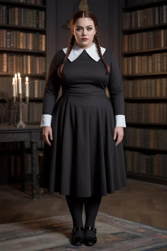 Plus size Wednesday costume