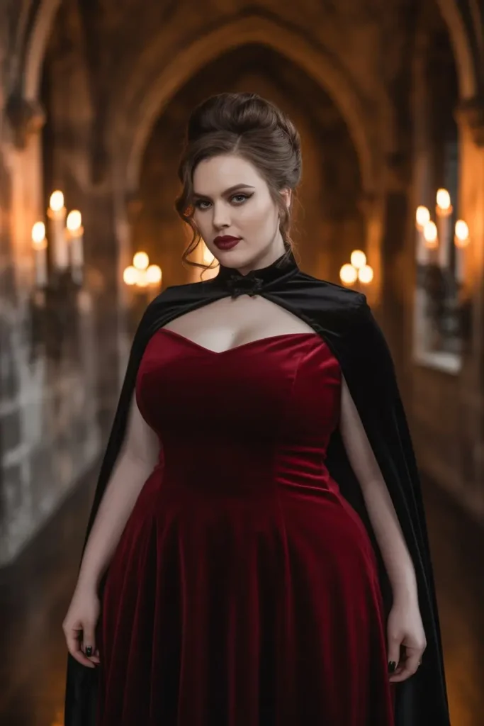 Plus size vampire costume