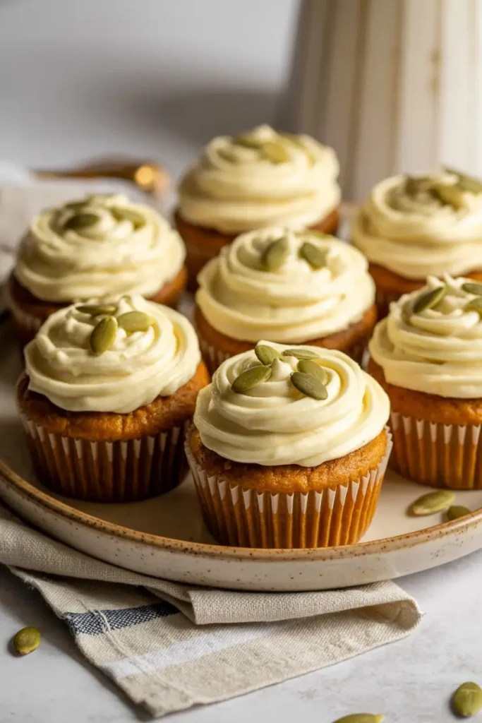 Pumpkin brown butter cupcakes