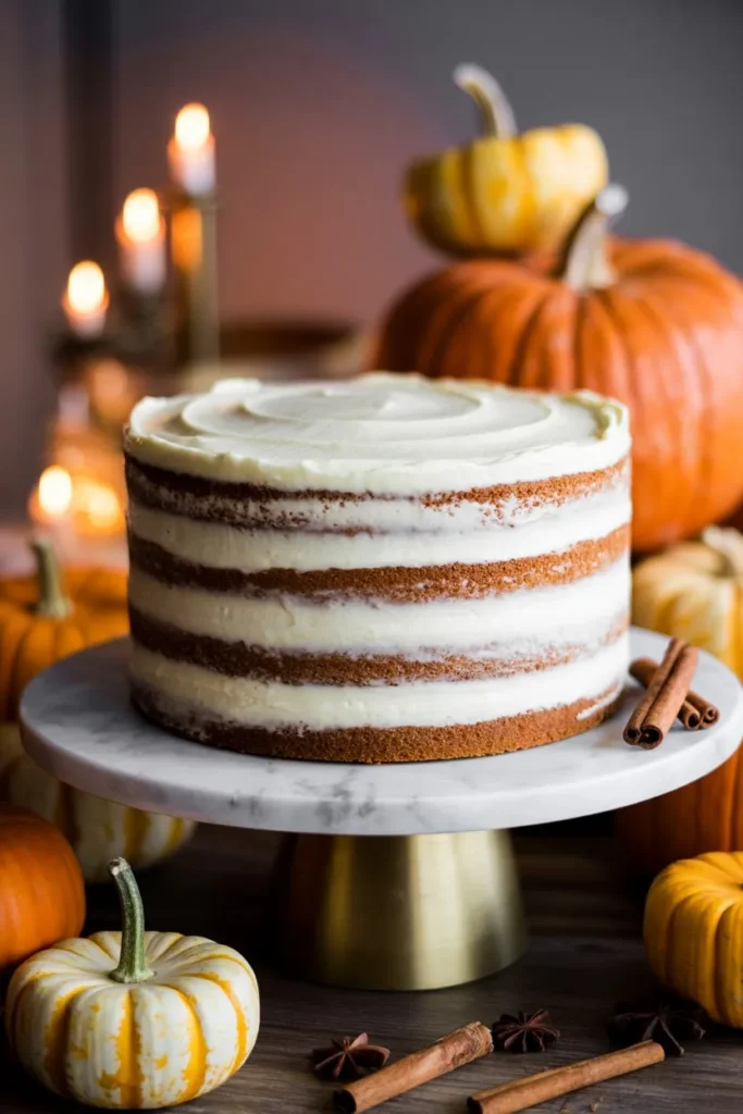 Pumpkin spice layer cake