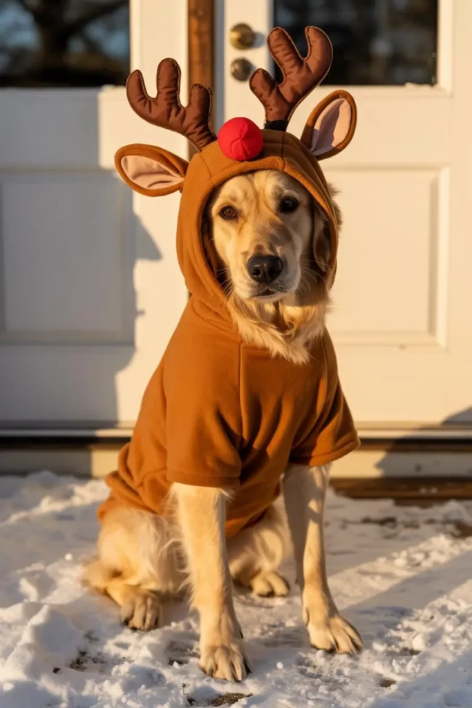 Reindeer dog Christmas costume