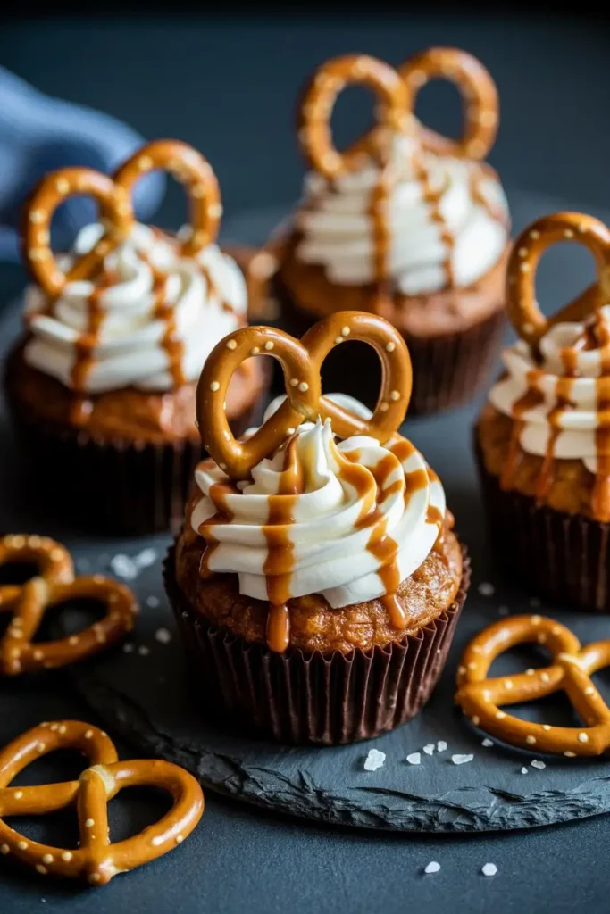 Salted caramel dessert cupcakes