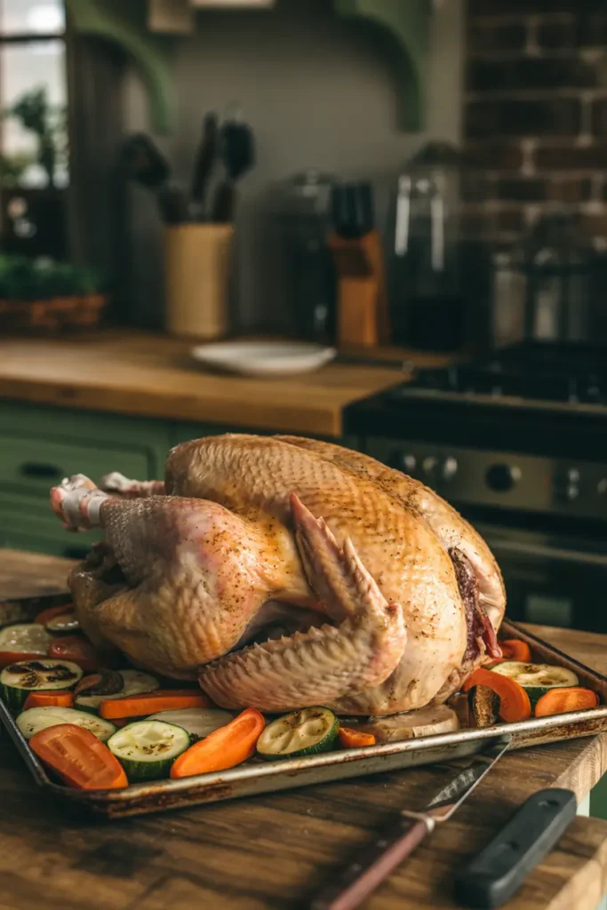 Spatchcocked Turkey with Garlic Herb Rub