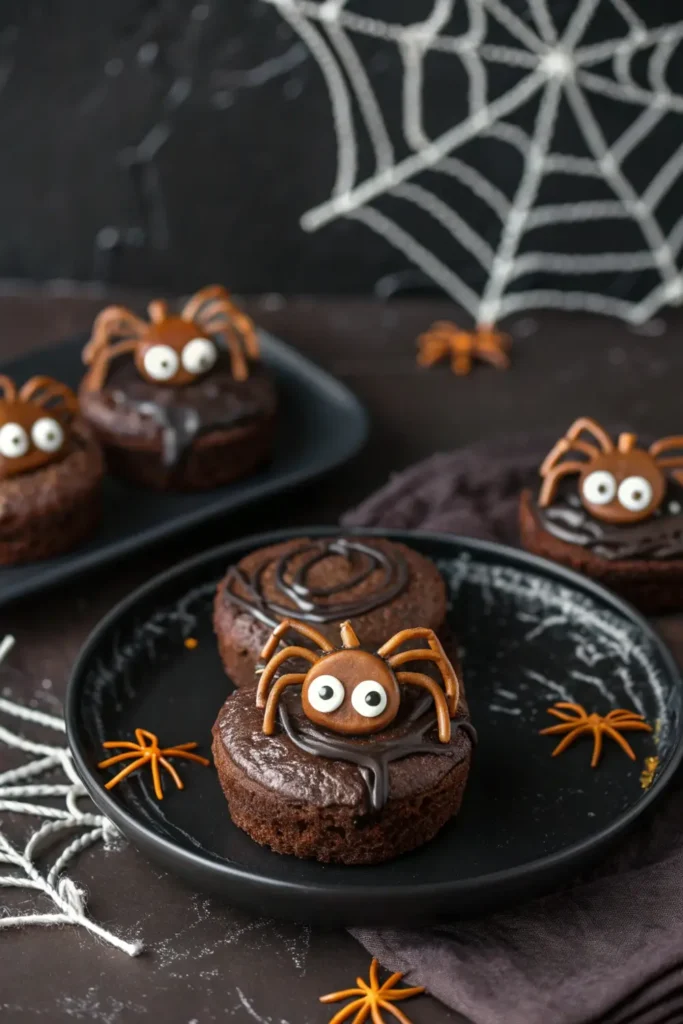 Spider chocolate cookie treats