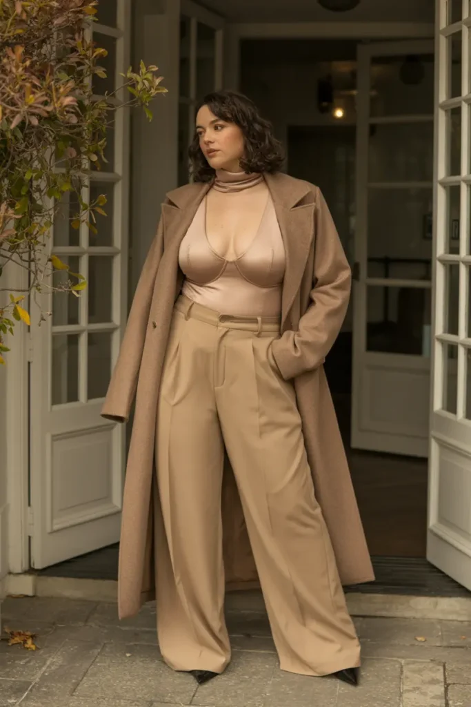 Stylish layers monochrome thanksgiving curvy