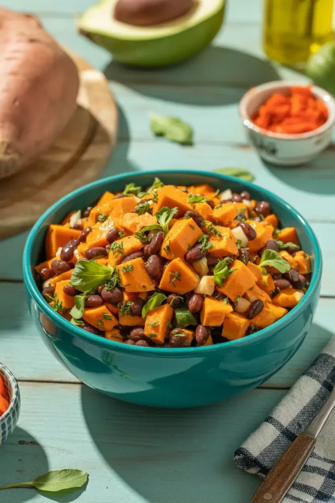 Sweet potato fall salad
