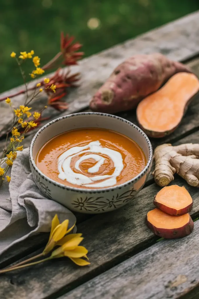 Sweet potato ginger soup