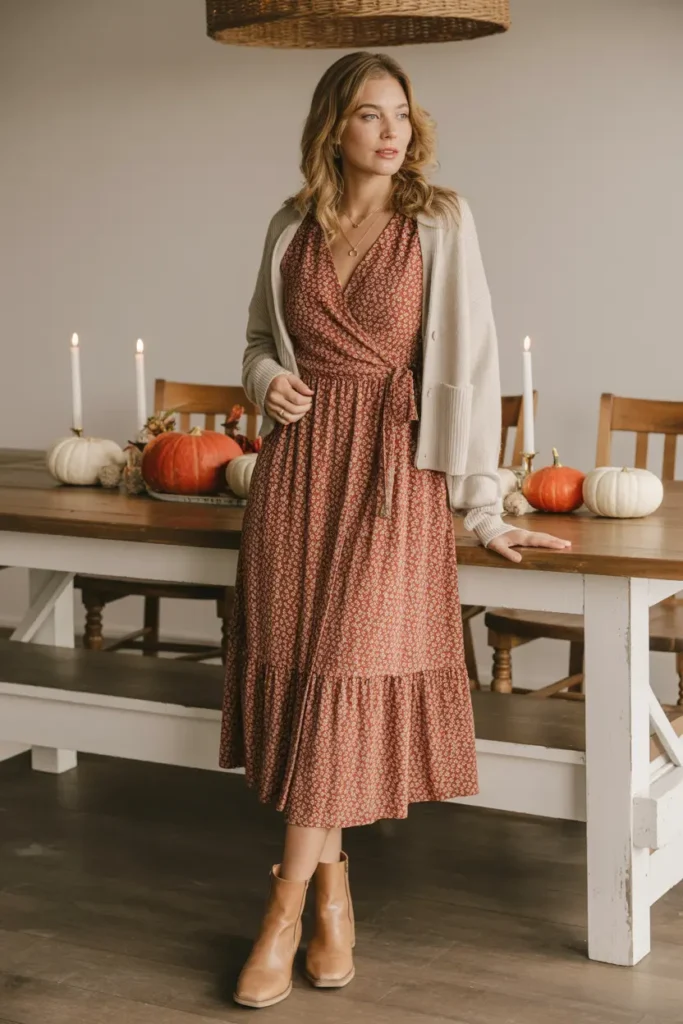 Thanksgiving midi dress ideas