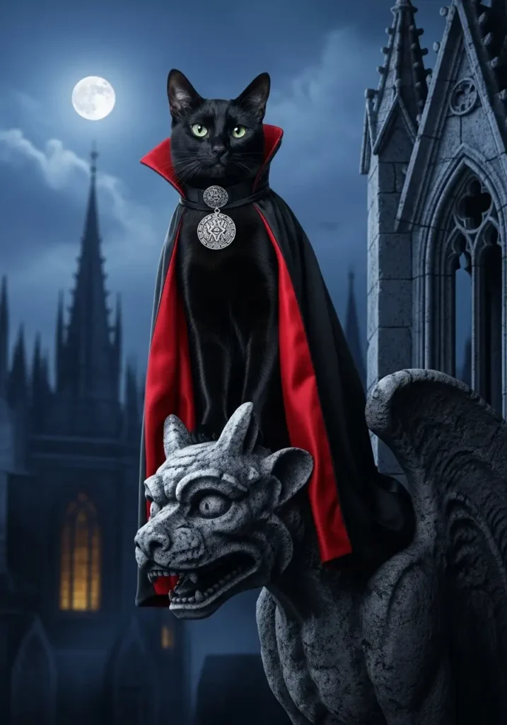 Vampire cat costume