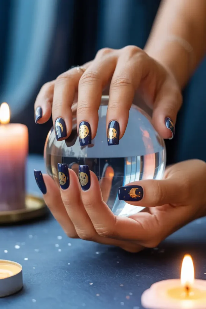 Witch Halloween nail stickers