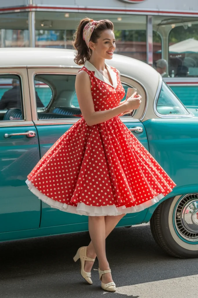 1950s poodle skirt outfit