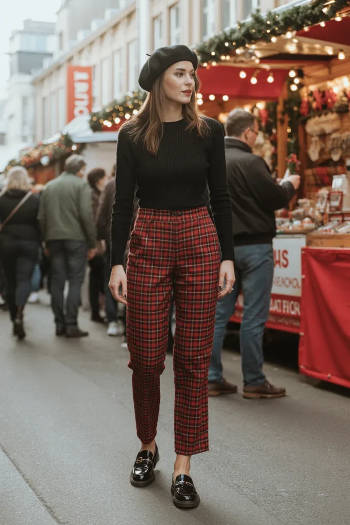Affordable festive looks plaid