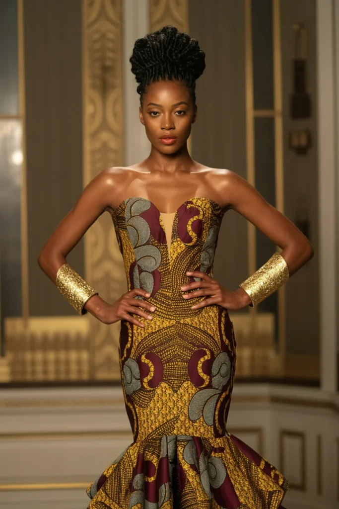 African print NYE dress