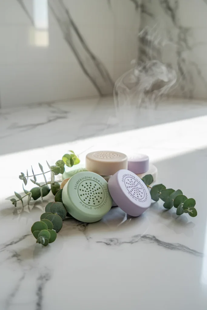 Aromatherapy shower steamers