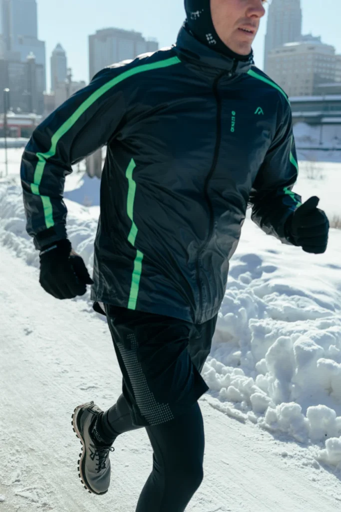 Athleisure arctic winter outfit