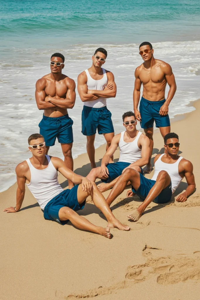 Beach bachelor party outfits
