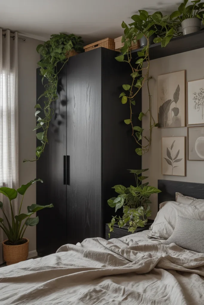 Black wardrobe bedroom ideas