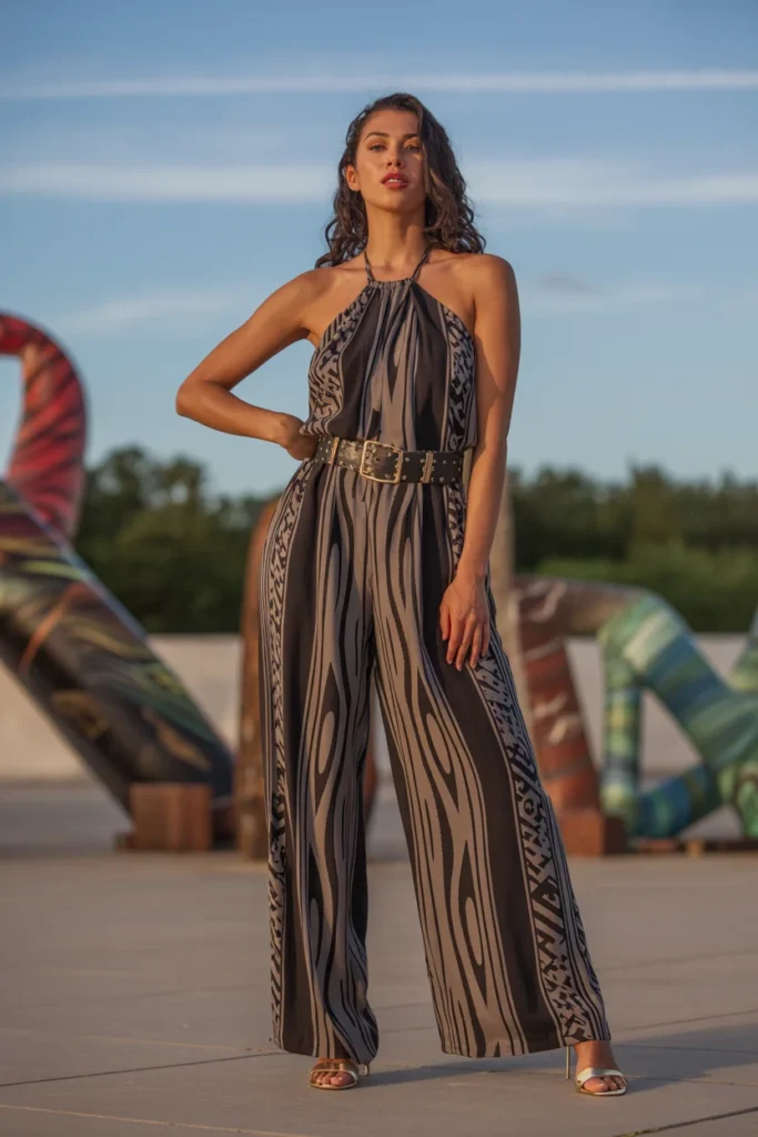 Boho jumpsuit outfit