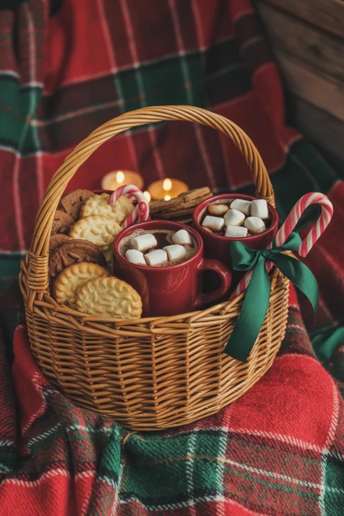 Christmas dessert gift basket