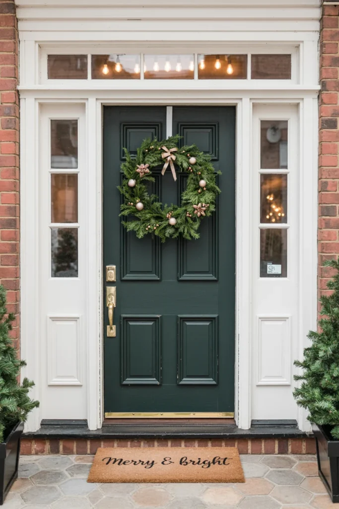 Christmas doormat decor