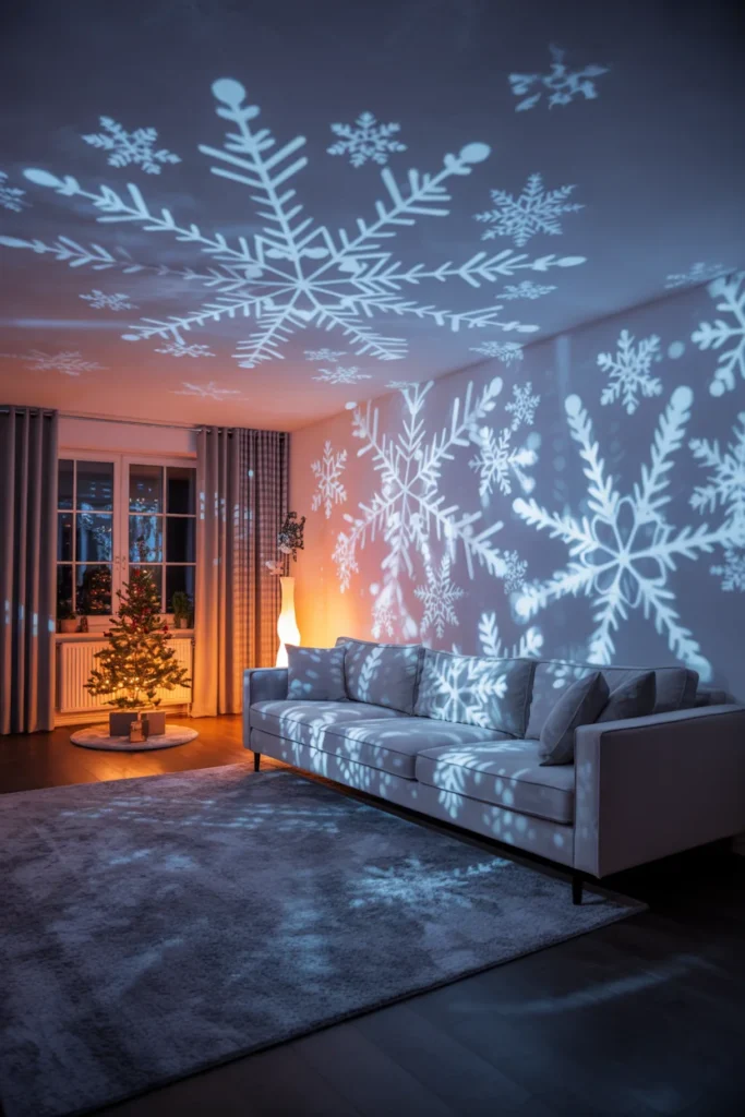 Christmas projection light decor