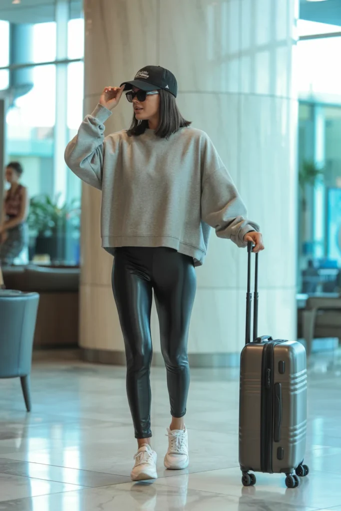 Comfortable Vegas travel outfit