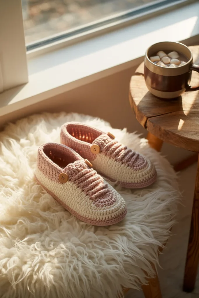 Crochet slippers gift