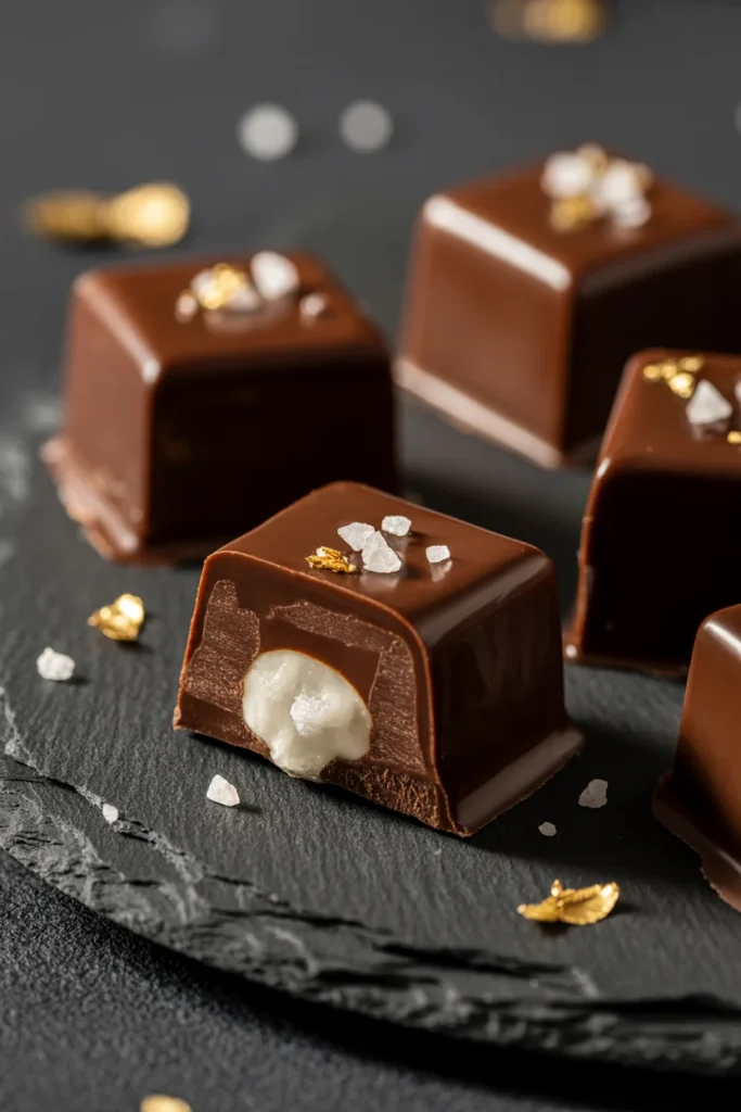 Dark chocolate caramel candy