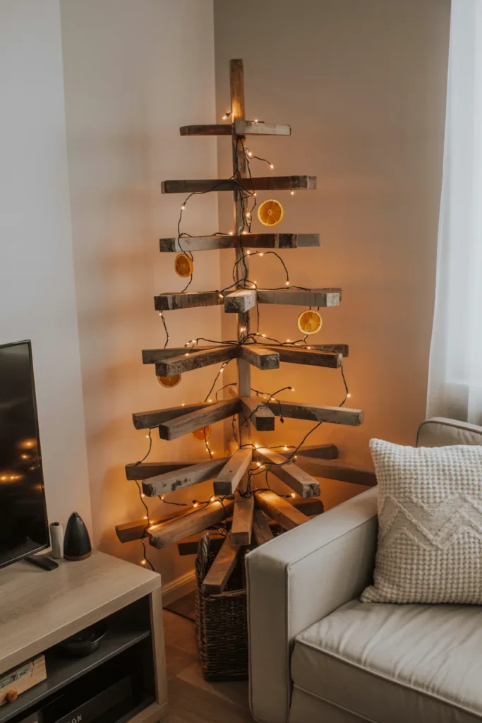 Farmhouse wooden Christmas tree