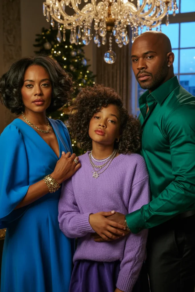 Festive family outfits jewel tones