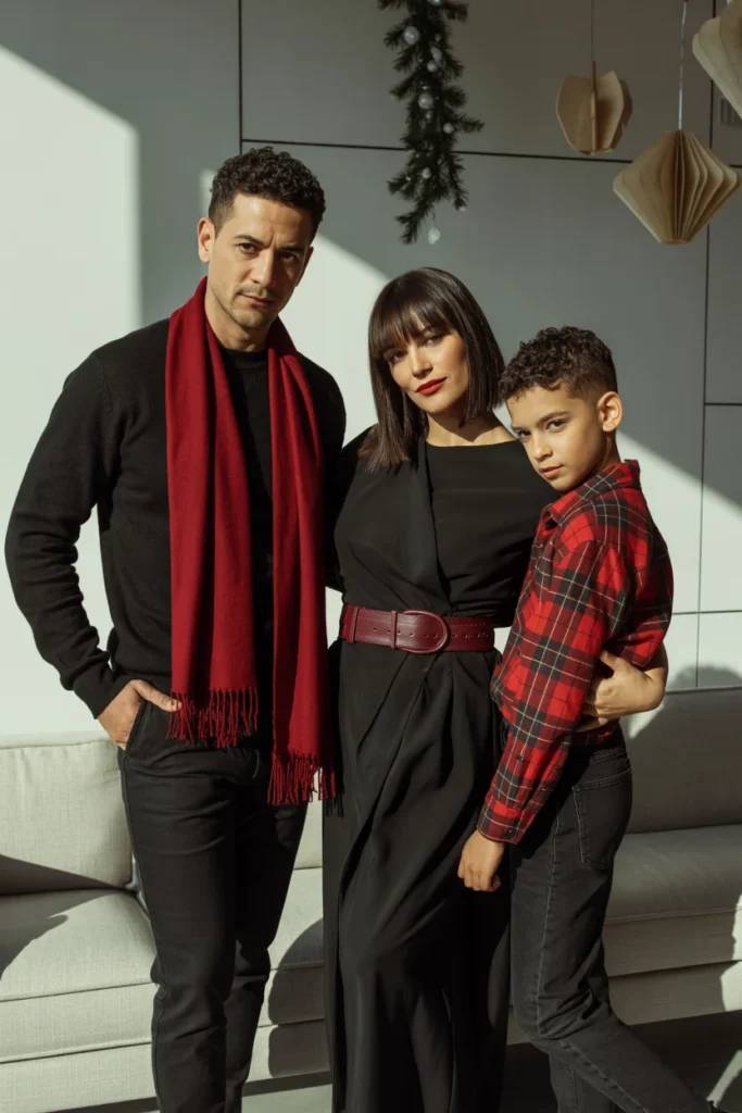 Festive family outfits modern