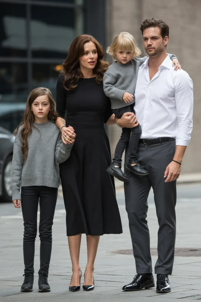 Formal family photo attire