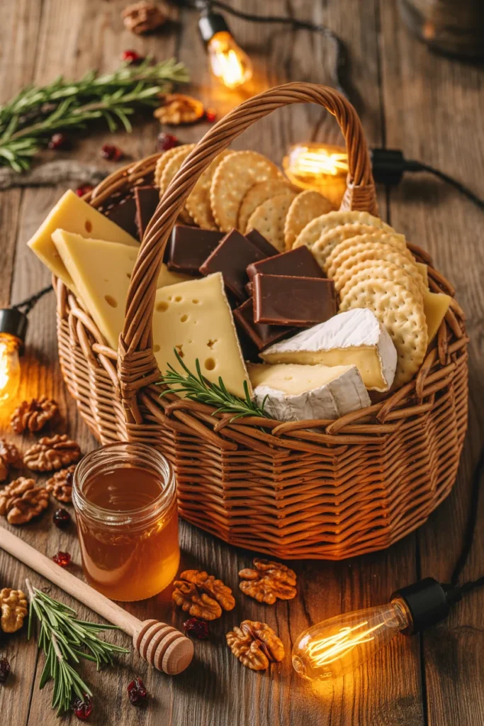 Gourmet snack gift basket