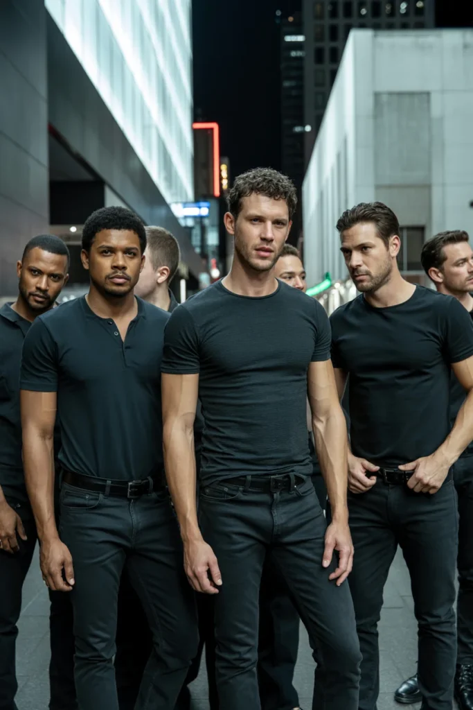 Groomsmen outfit ideas black