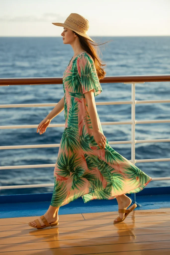 Maxi dress cruise outfit