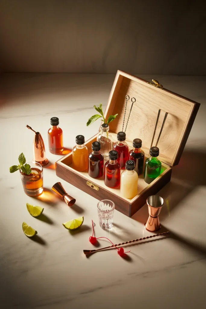 Miniature Cocktail Kit or Mocktail Set