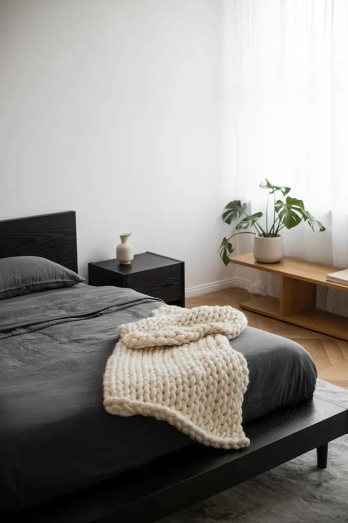 Modern black bedroom furniture