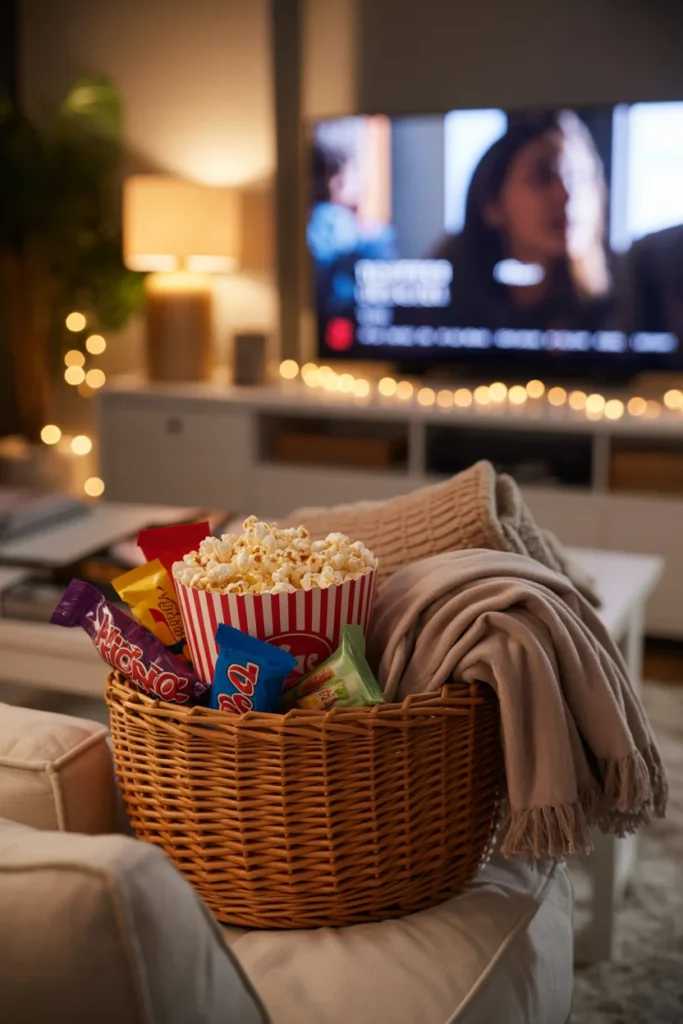 Movie night gift basket ideas