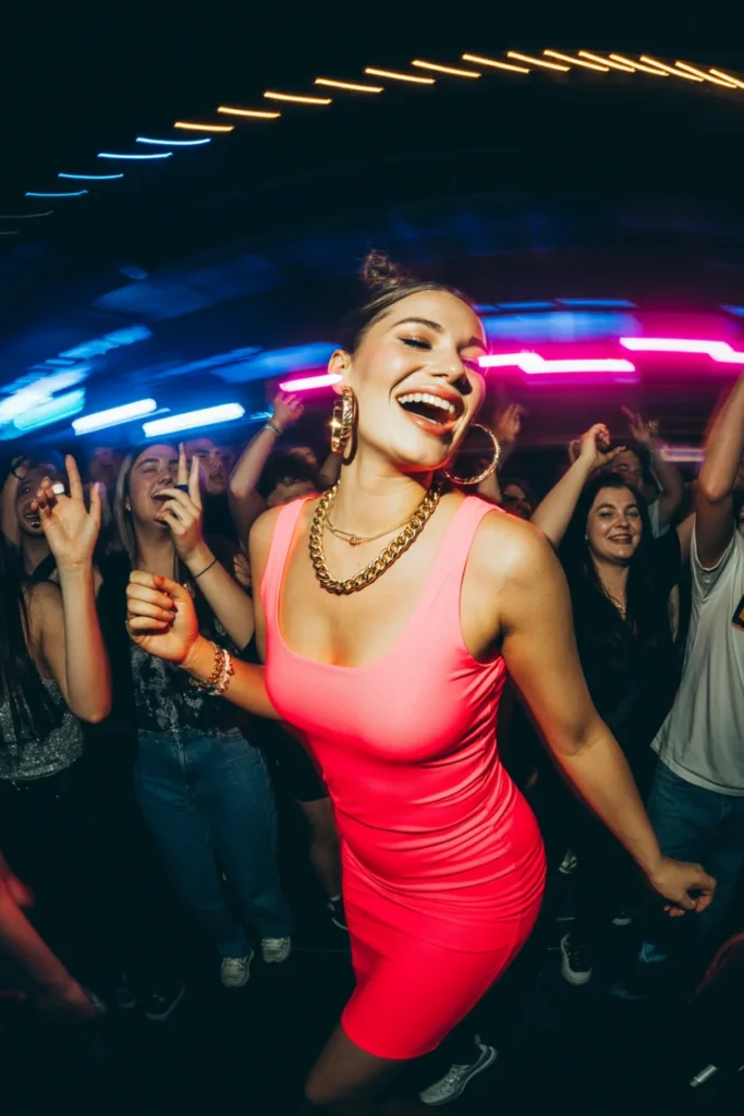 Neon Beyoncé concert dress