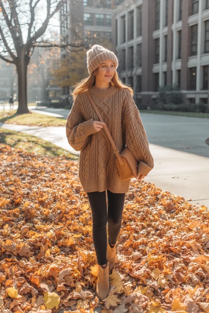 Oversized sweater winter outfit