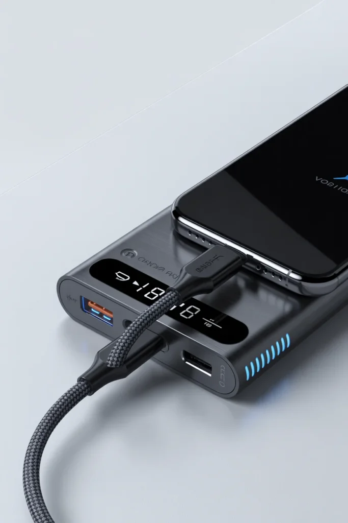 Portable Phone Charger with Fast-Charge Tech