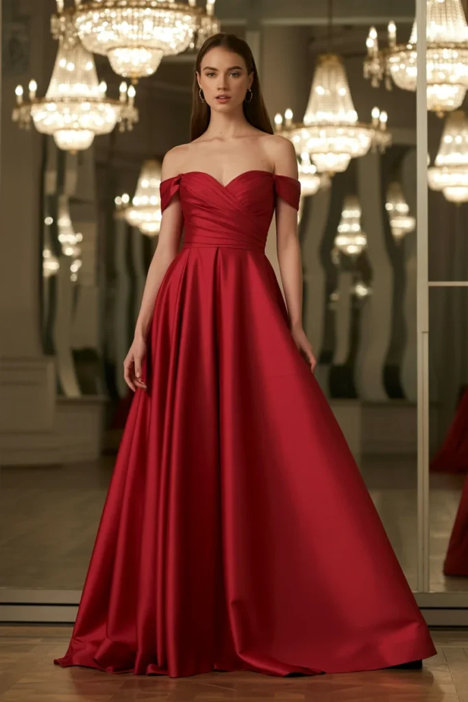 Red Christmas gown ideas