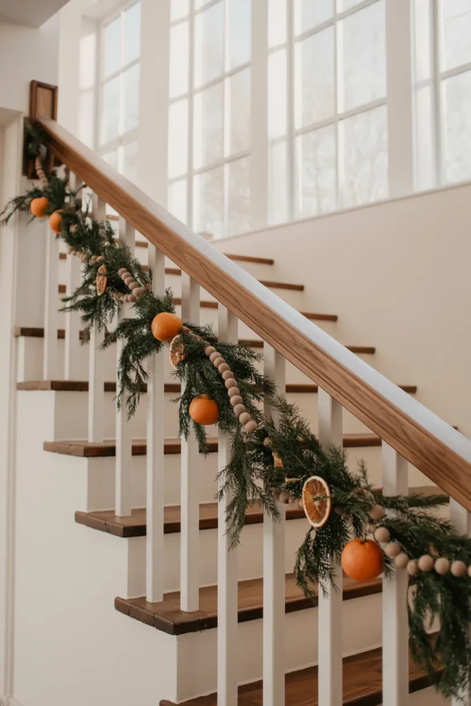 Rustic evergreen Christmas garland